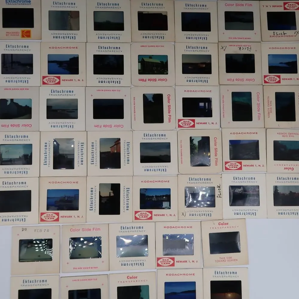35mm Slides 1970s Lot of 45 Vintage Maine Coast Ocean Architecture Photography